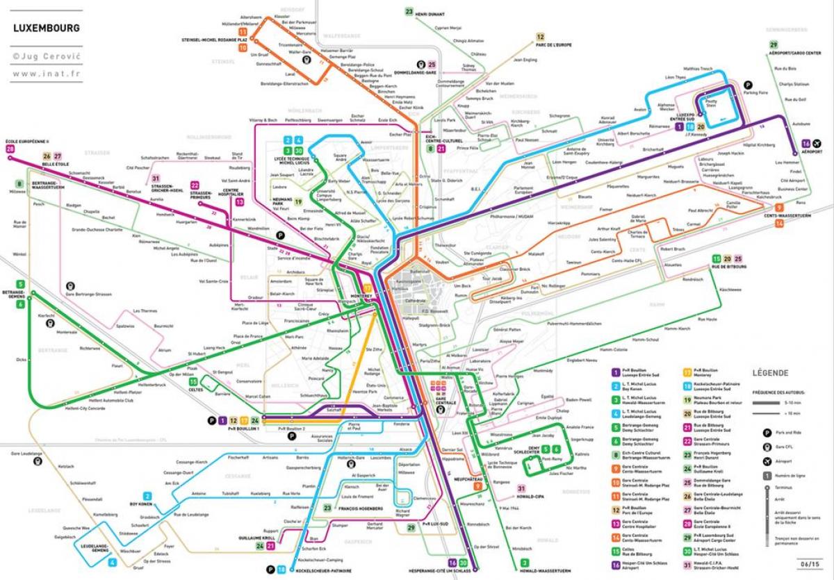 térkép Luxembourg metro