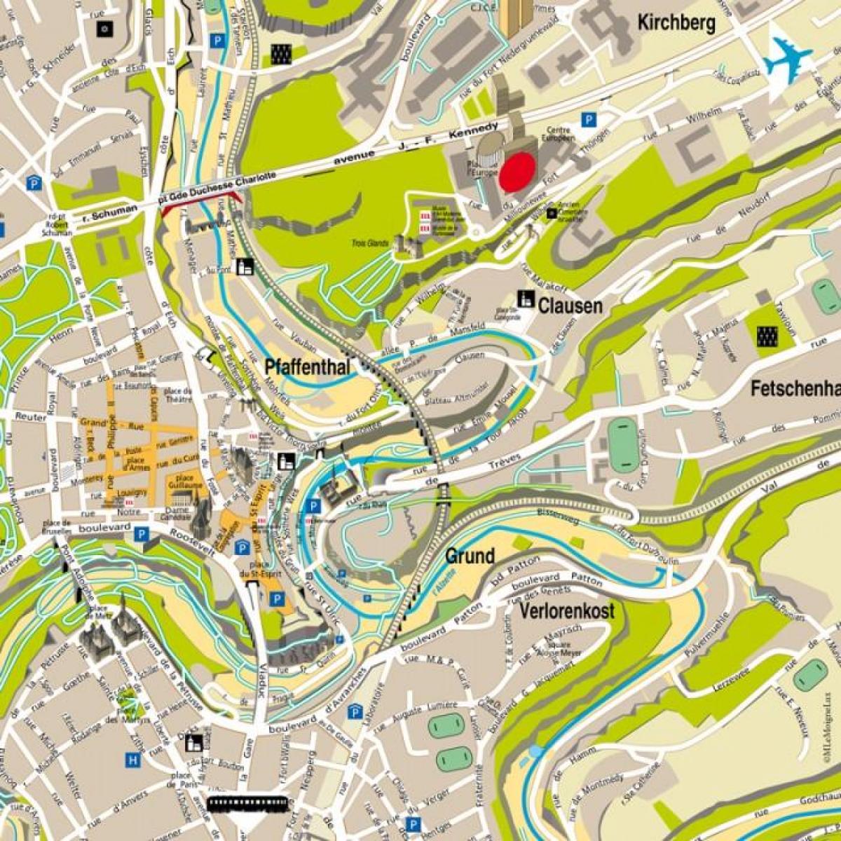 térkép Luxemburg utca
