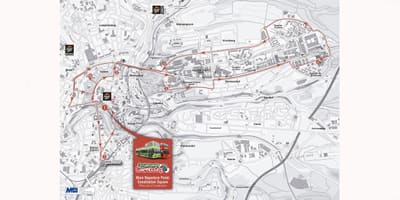 Térkép hop on hop off Luxemburg