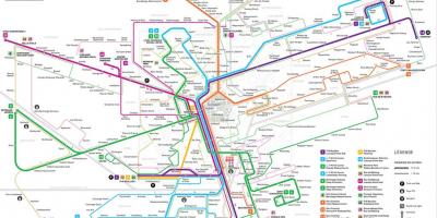 Térkép Luxembourg metro