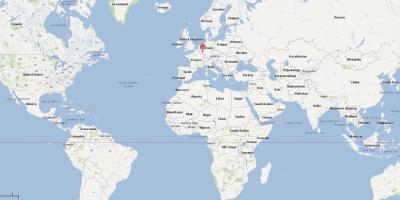 Luxemburg elhelyezkedés a világ térkép