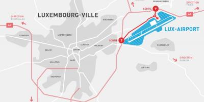 Térkép Luxemburg repülőtéri