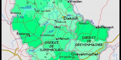 Luxemburg térképen